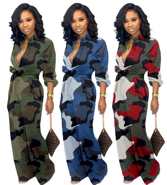 camouflage jumpsuit