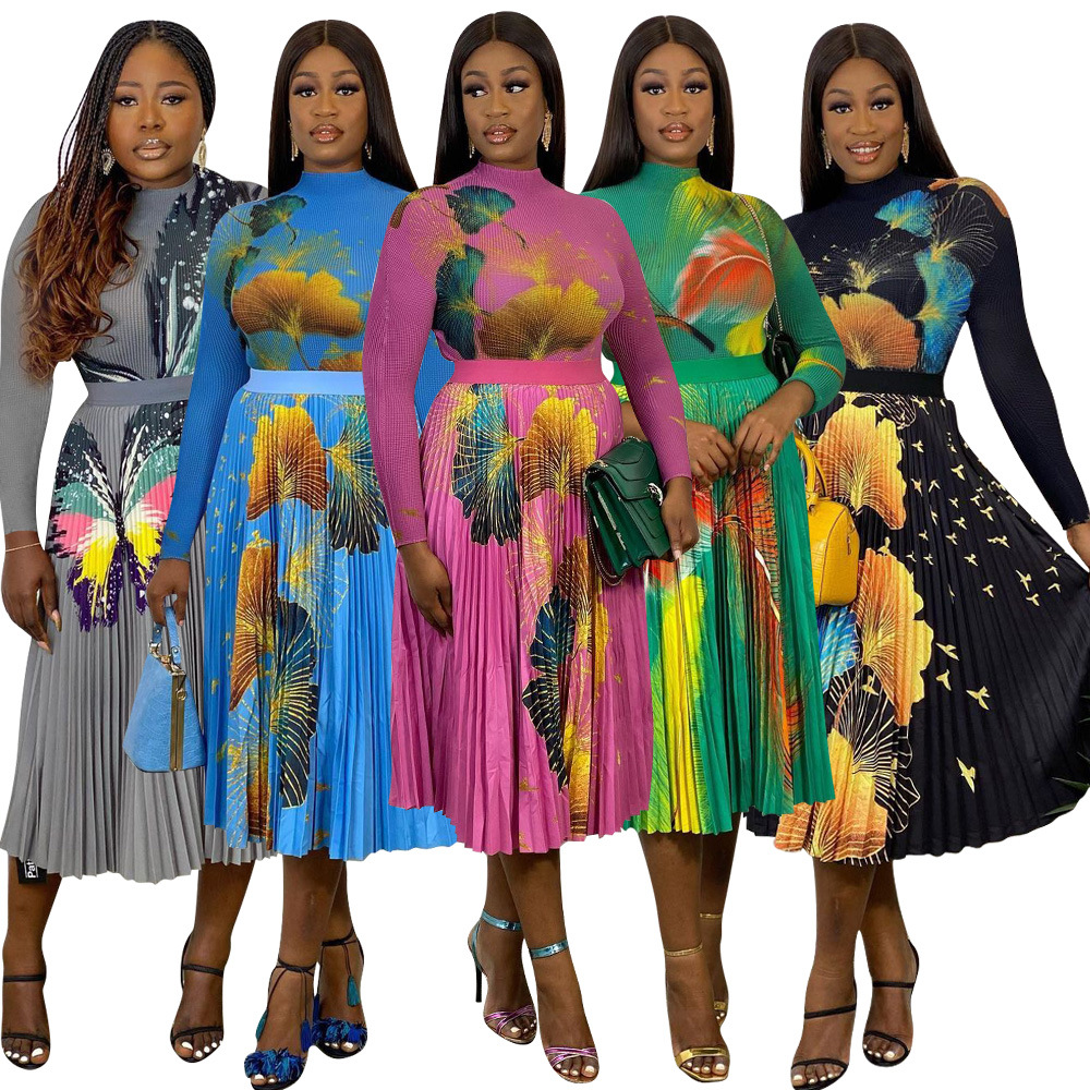 Two Piece Pleated Skirt Set main image 0