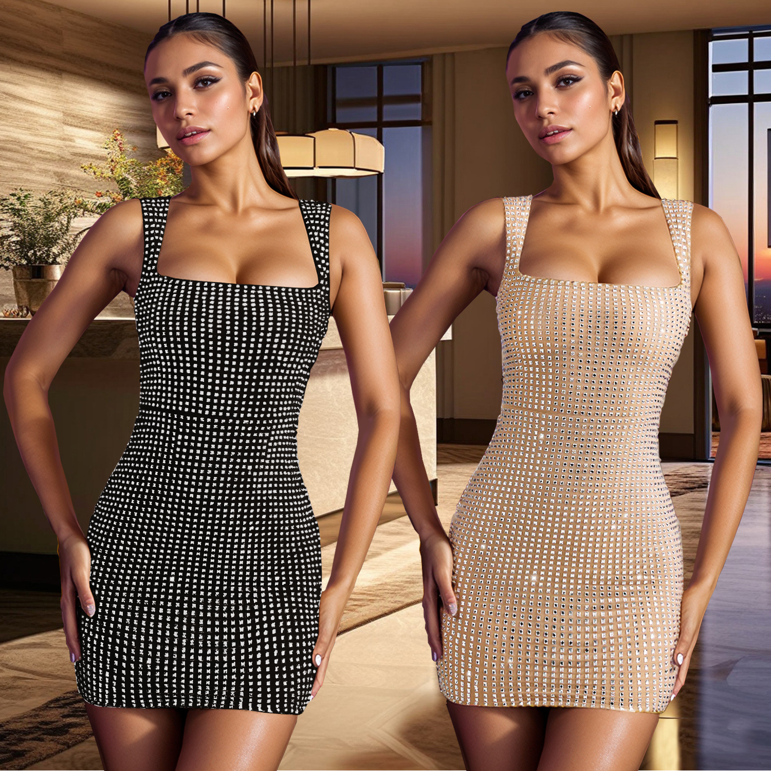 Sarah Diamonds Mini Dress